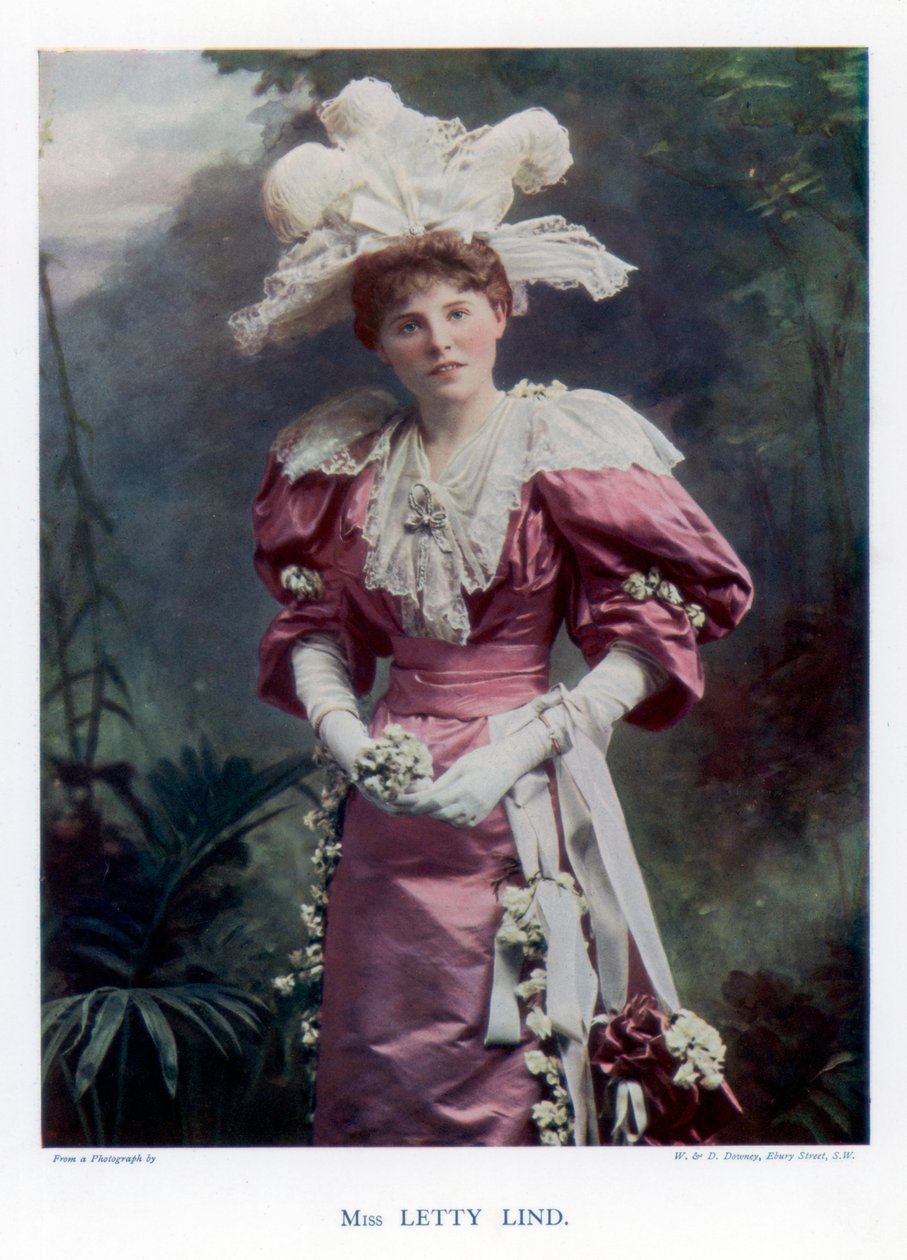 Letty Lind, näyttelijä ja tanssija, 1901. tekijältä William and Daniel Downey