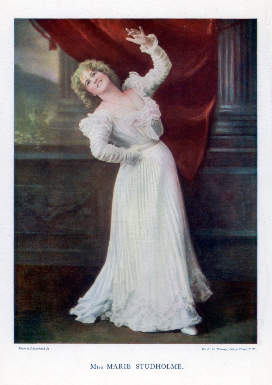 Marie Studholme, englantilainen teatterinäyttelijä, 1901. tekijältä William and Daniel Downey