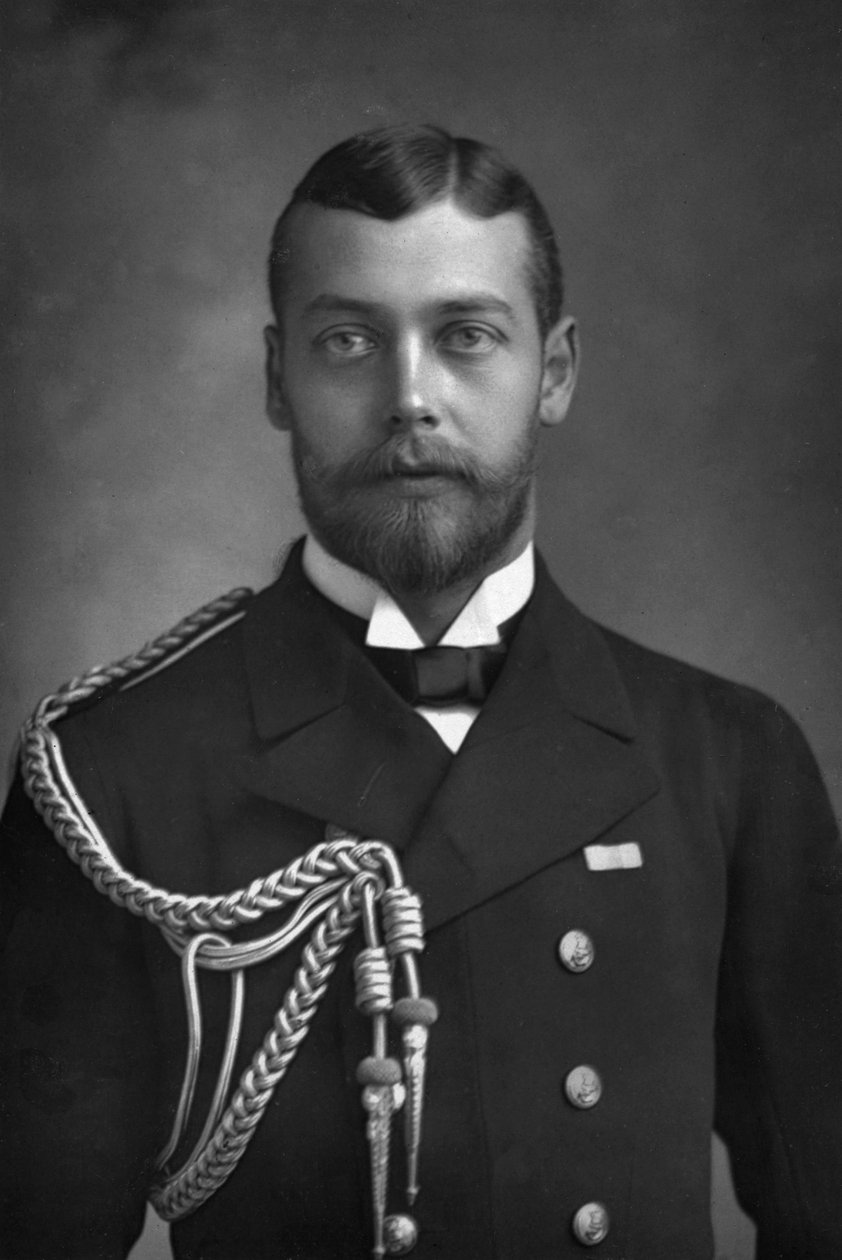 Prinssi George, Walesin prinssi ja tuleva kuningas George V 1865-1936, 1890. tekijältä William and Daniel Downey