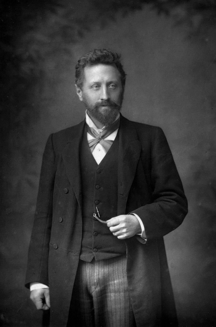 Professori William Edward Ayrton 1847-1908, brittiläinen fyysikko ja sähköinsinööri, 1893. tekijältä William and Daniel Downey
