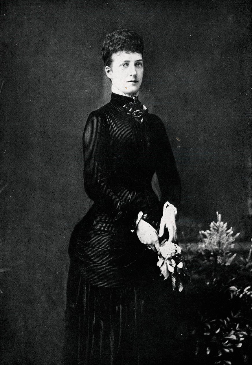 Kuningatar Alexandra hopeahäänsä vuonna 1888 1911 tekijältä William and Daniel Downey