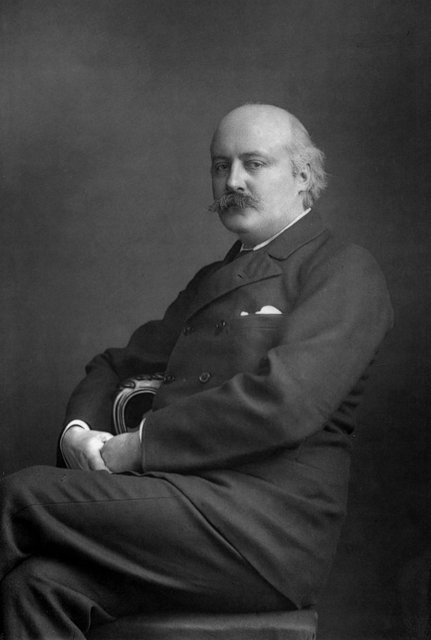 Sir Charles Hubert Hastings Parry 1848-1918, englantilainen säveltäjä, 1893. tekijältä William and Daniel Downey