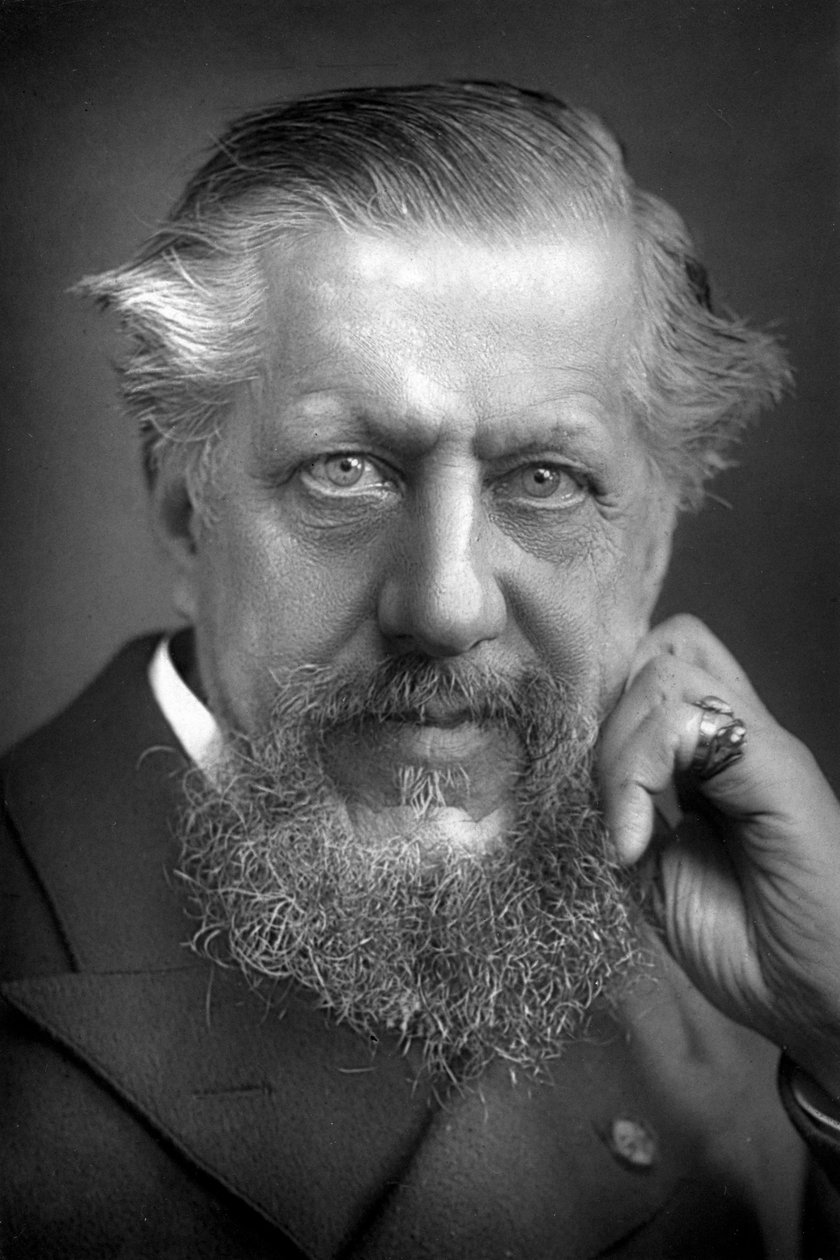 Sir Edwin Arnold 1832-1904, englantilainen runoilija ja toimittaja, 1893. tekijältä William and Daniel Downey