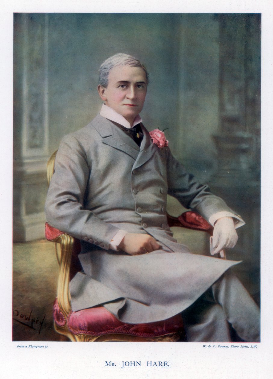 Sir John Hare, englantilainen näyttelijä ja Garrick Theatren johtaja, 1901. tekijältä William and Daniel Downey
