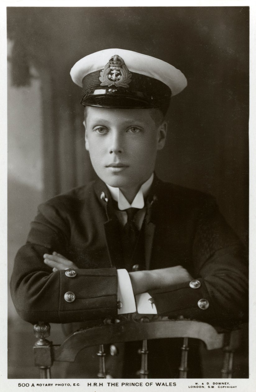 Walesin prinssi merivoimien univormussa, vuodelta 1910. tekijältä William and Daniel Downey