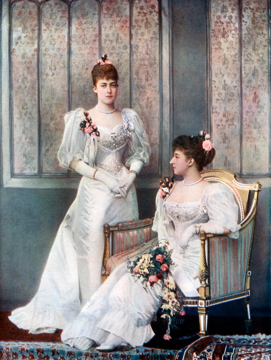 Tanskan prinsessa Victoria ja prinsessa Charles, 1800-luvun loppu. tekijältä William and Daniel Downey