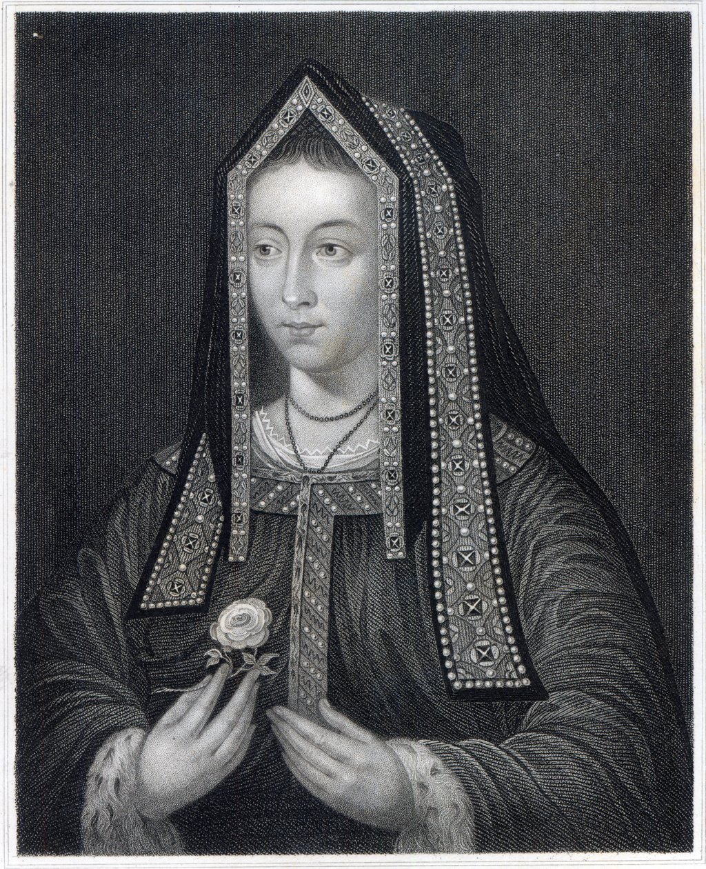 Elizabeth of Yorkin muotokuva tekijältä William the Younger Holl