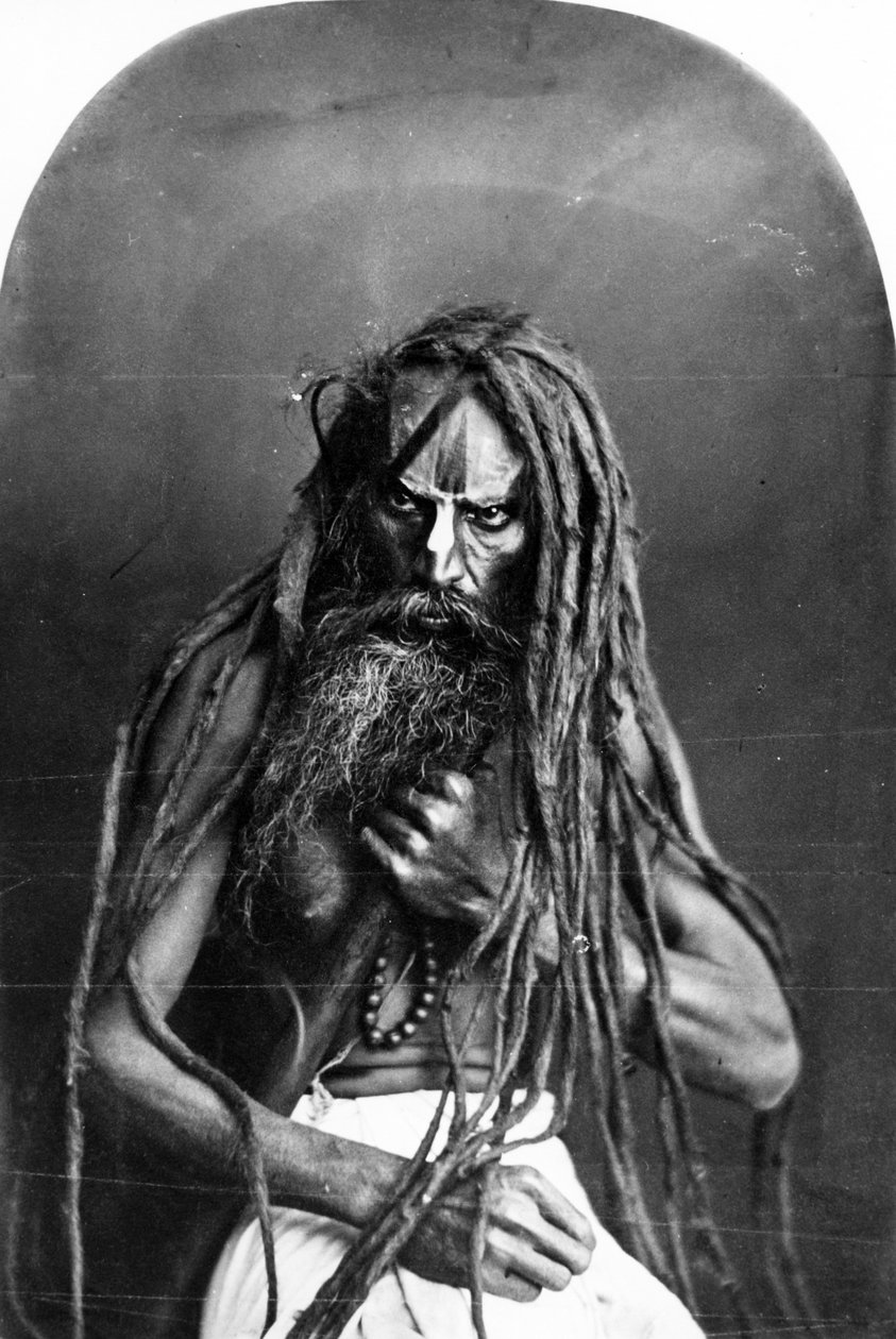 Byraghy, "Intian puvut ja ihmiset" n. 1860 tekijältä Willoughby Wallace Hooper