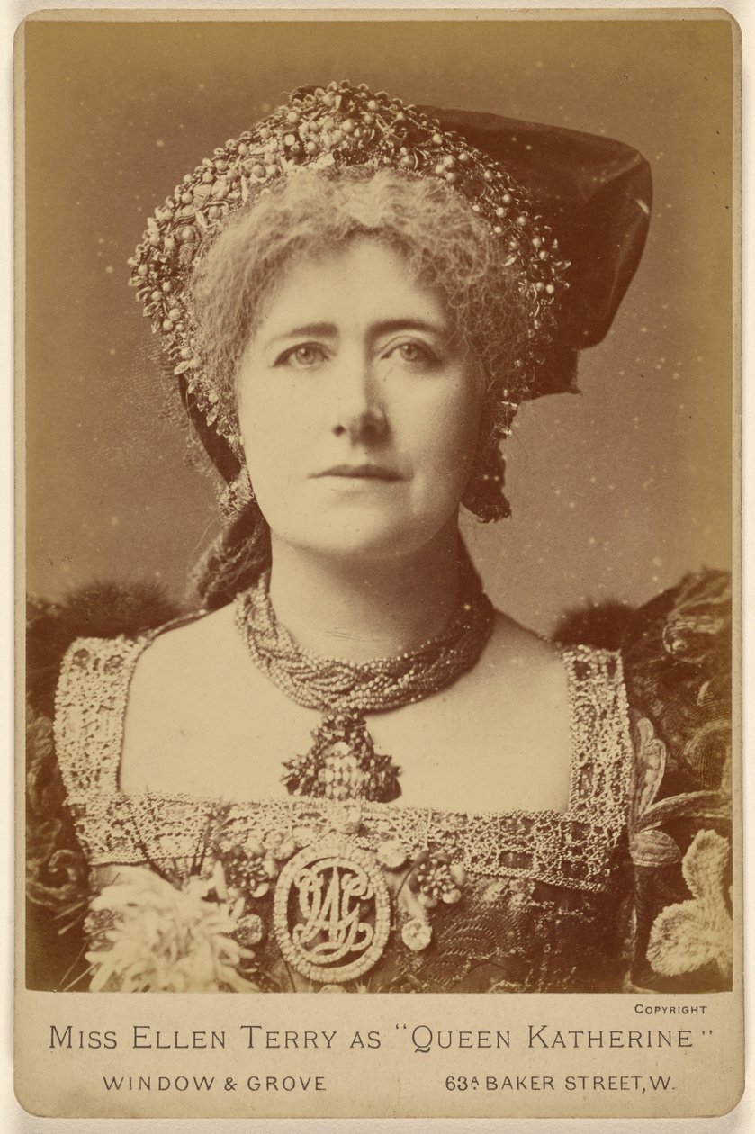 Neiti Ellen Terry roolissa "Kuningatar Katherine" tekijältä Window and Grove