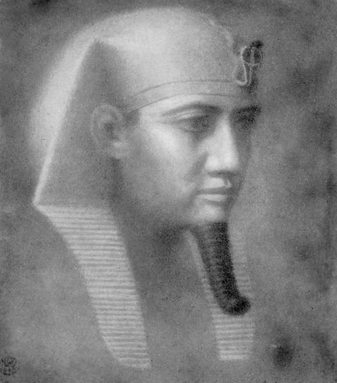 Khafre, 4. dynastian muinainen egyptiläinen faarao, 26.-25. vuosisadalla eKr. 1926 tekijältä Winifred Mabel Brunton