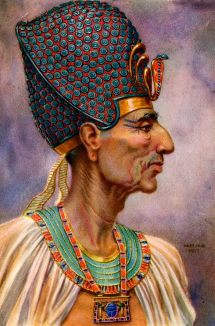 Ramses II, 19. dynastian muinainen egyptiläinen faarao, 1200-luvulla eKr. 1926. tekijältä Winifred Mabel Brunton