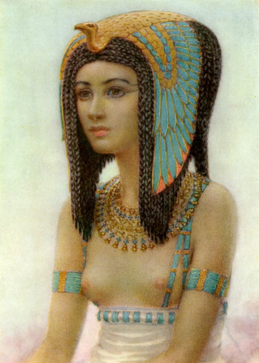Tetisheri, muinaisen Egyptin 17. dynastian kuningatar, 1500-luvulla eKr. 1926. tekijältä Winifred Mabel Brunton