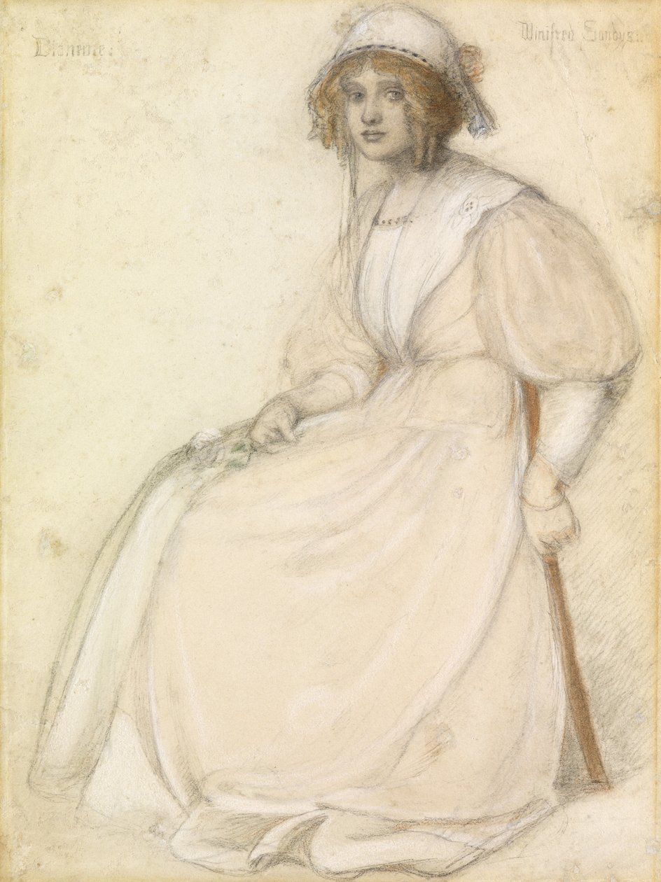 Dianeme (pastelli paperille) tekijältä Winifred Sandys