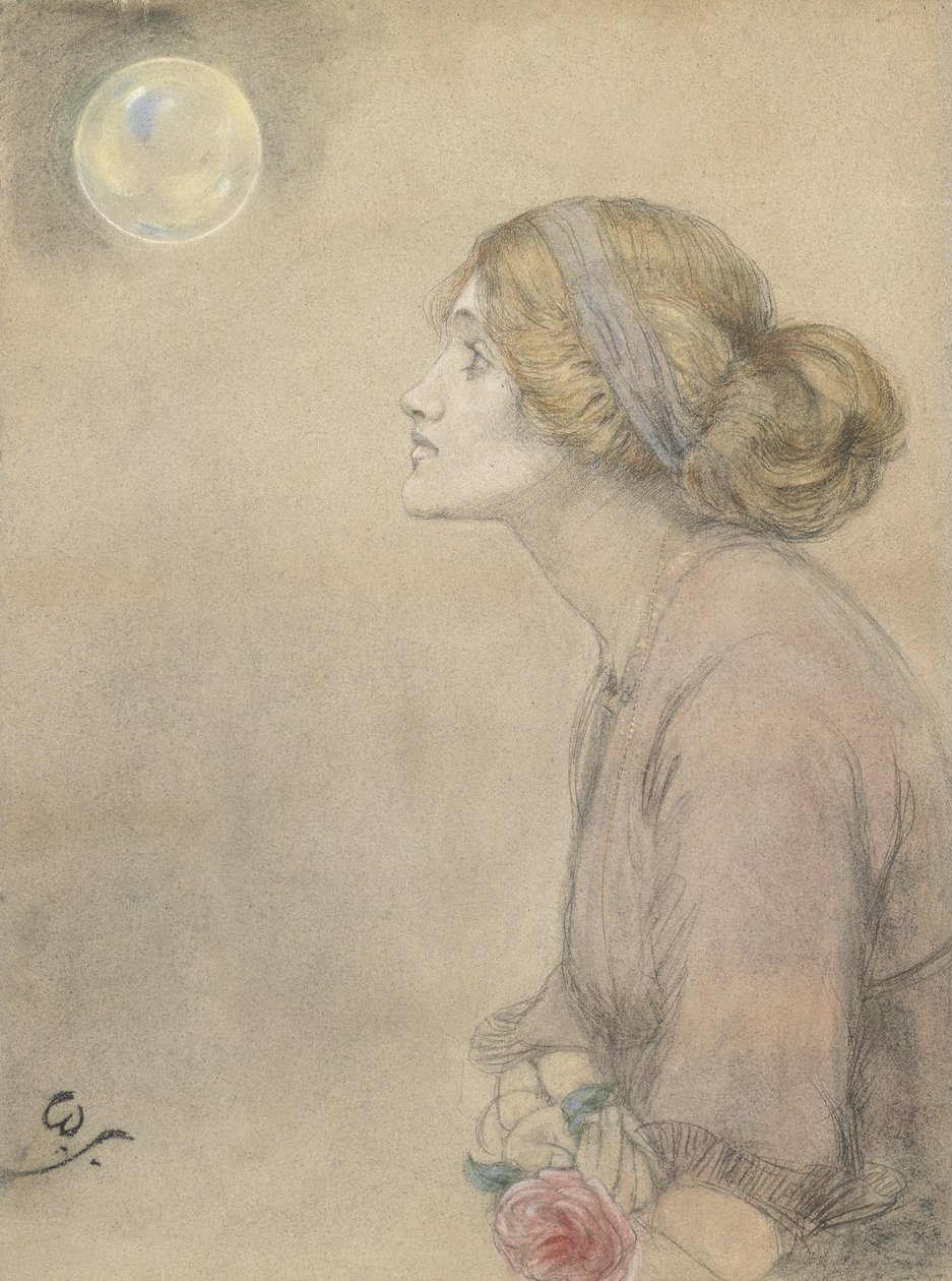 Gertrude Sandys (pastelli paperille) tekijältä Winifred Sandys