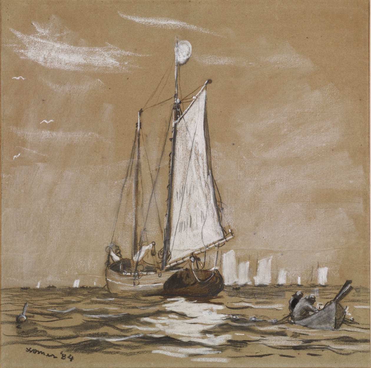 Kalastuskuunari tekijältä Winslow Homer