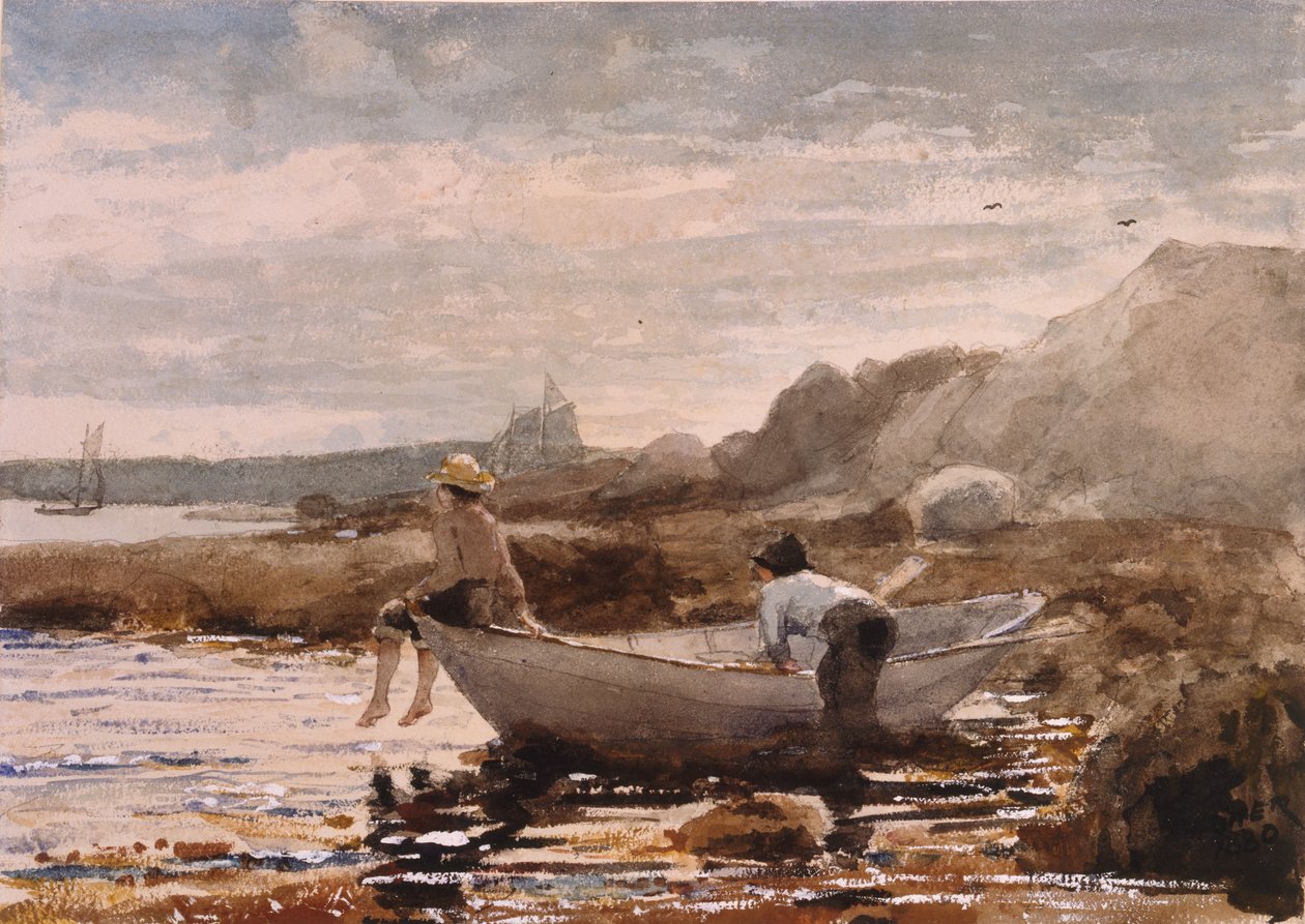 Pojat doryssa, 1880 tekijältä Winslow Homer