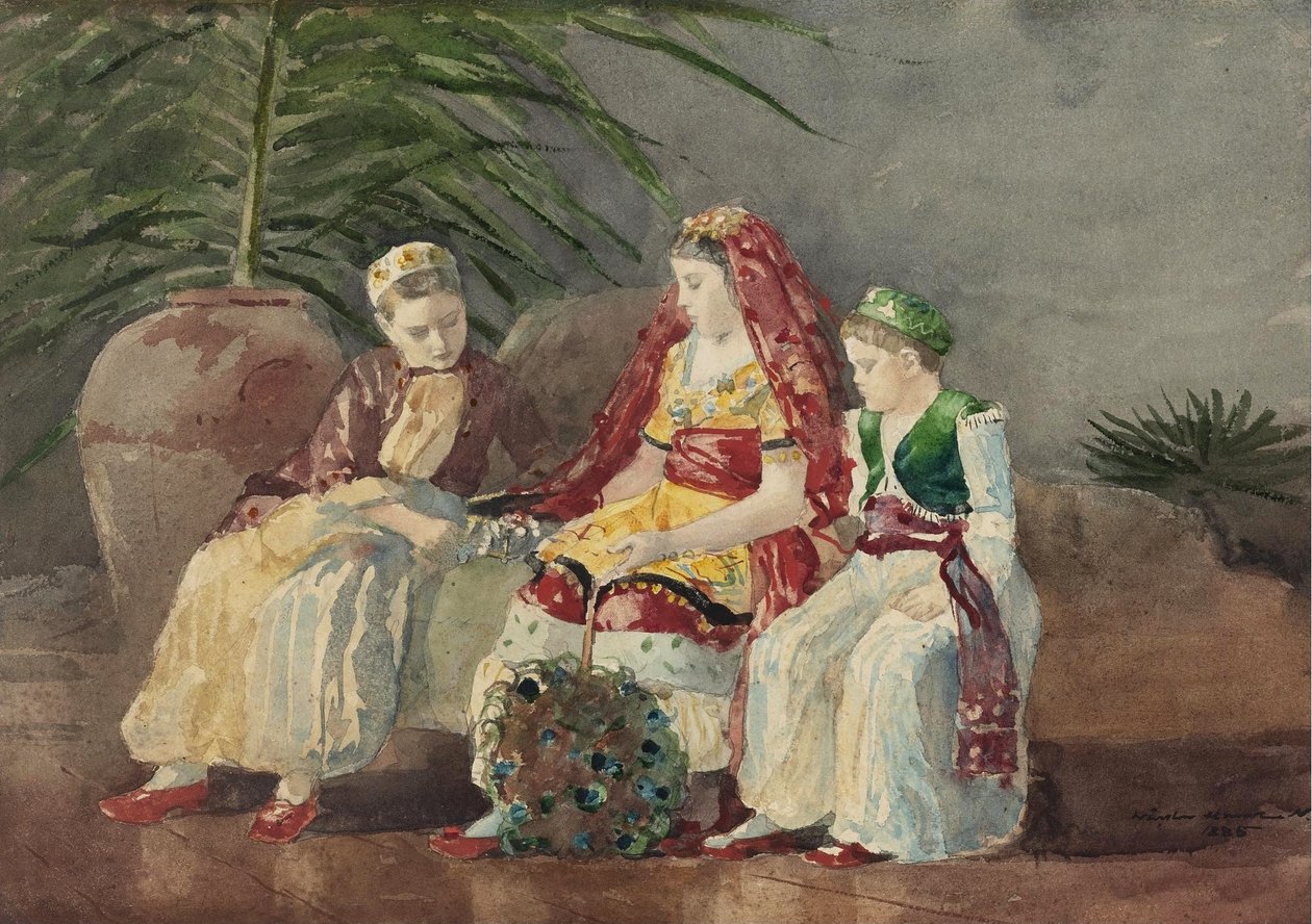 Lapset palmun alla tekijältä Winslow Homer