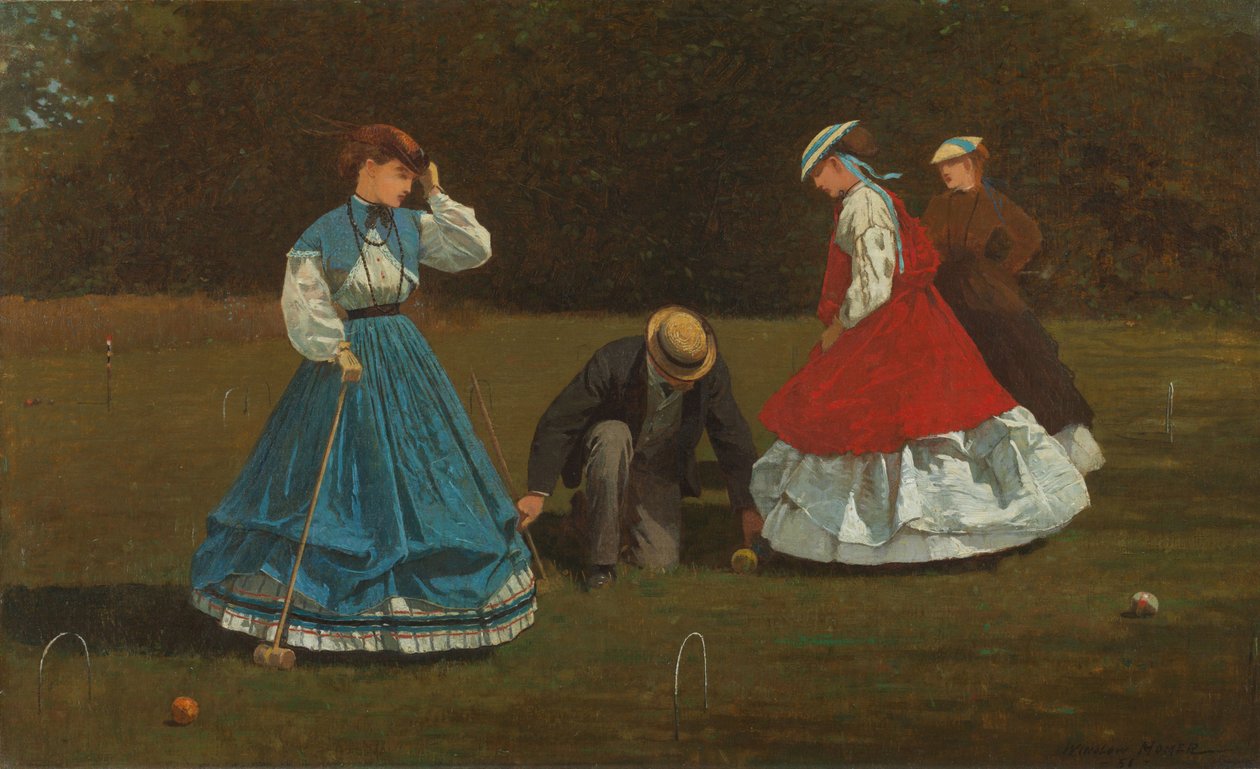 Kroketti -kohtaus tekijältä Winslow Homer