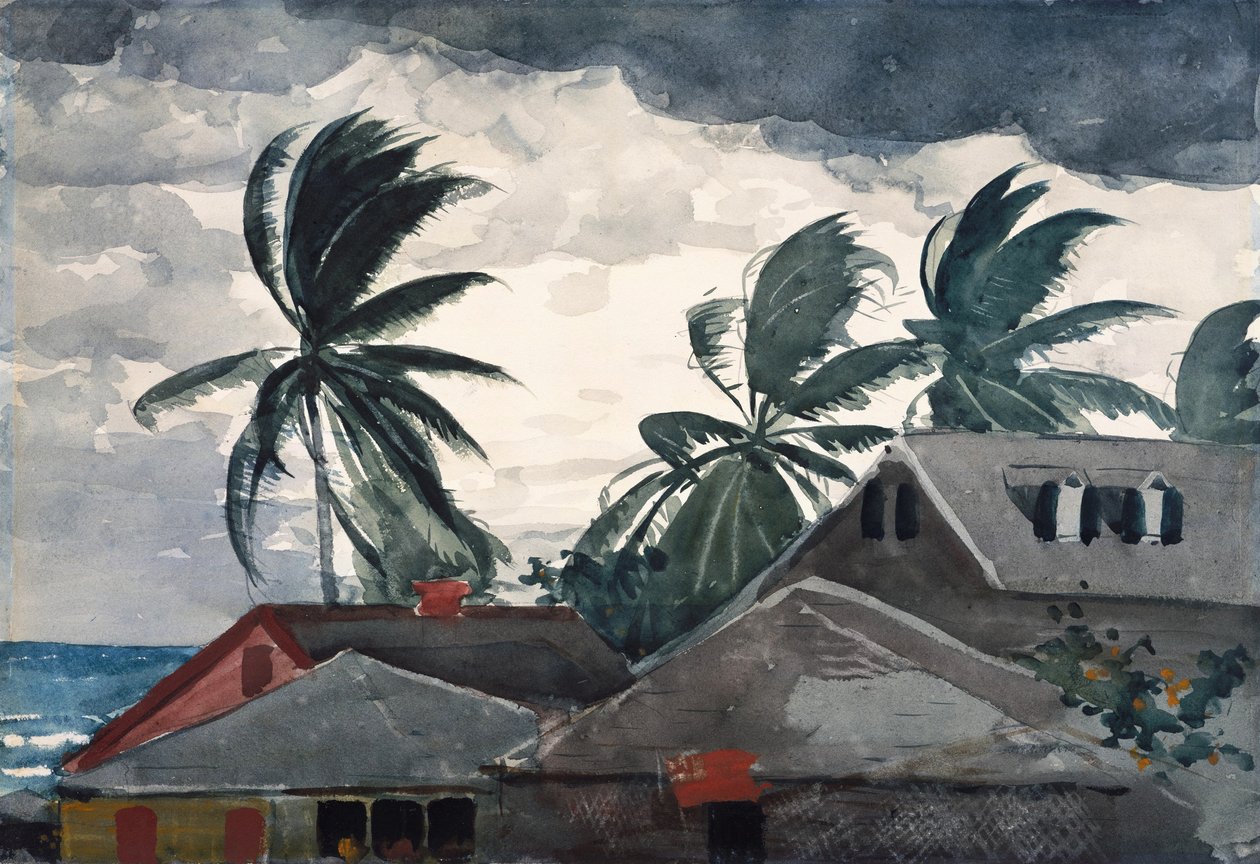 Hurrikaani, Bahama tekijältä Winslow Homer