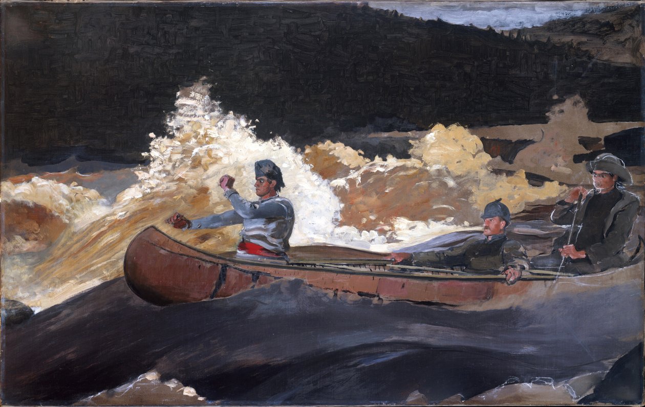Koskien kuvaaminen, Saguenay-joki tekijältä Winslow Homer
