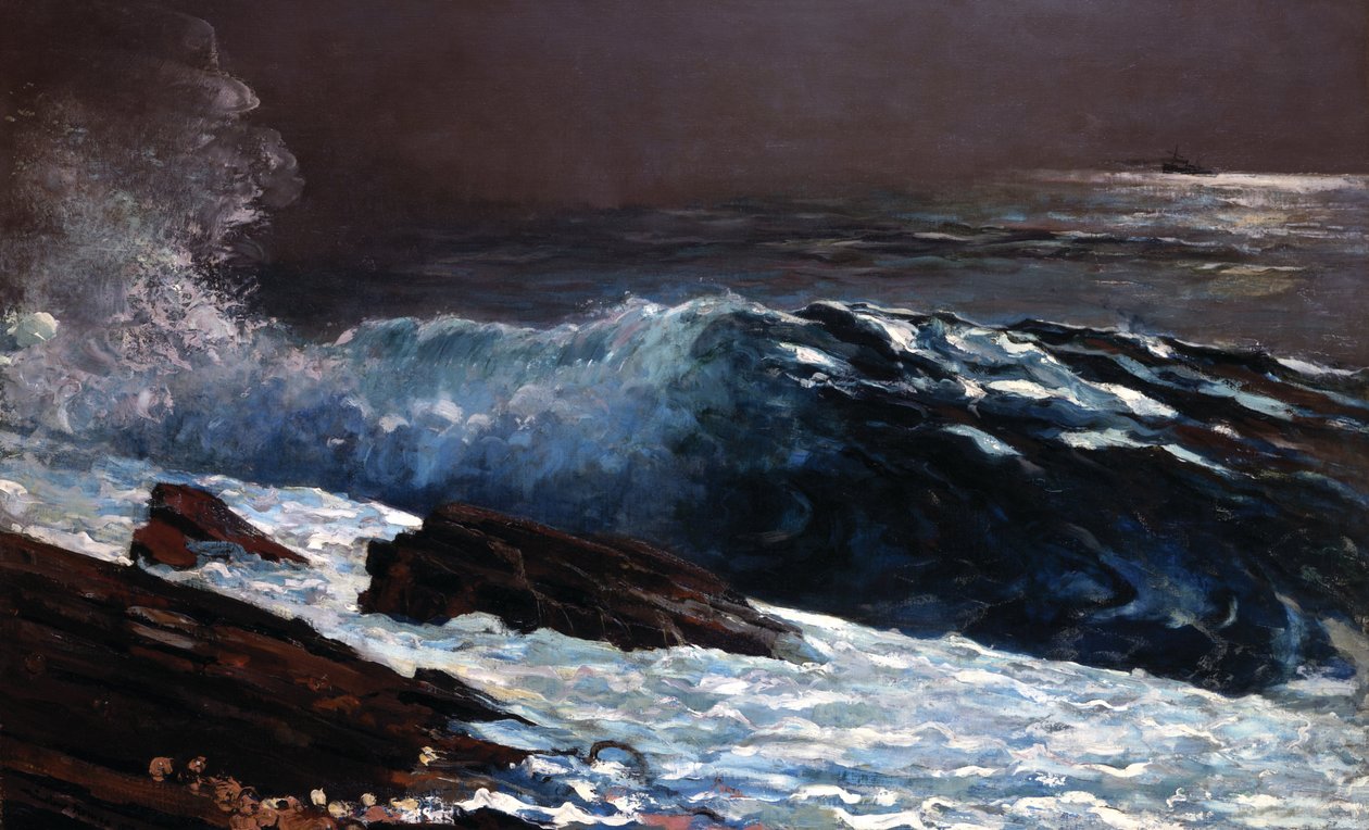 Auringonvaloa rannikolla tekijältä Winslow Homer