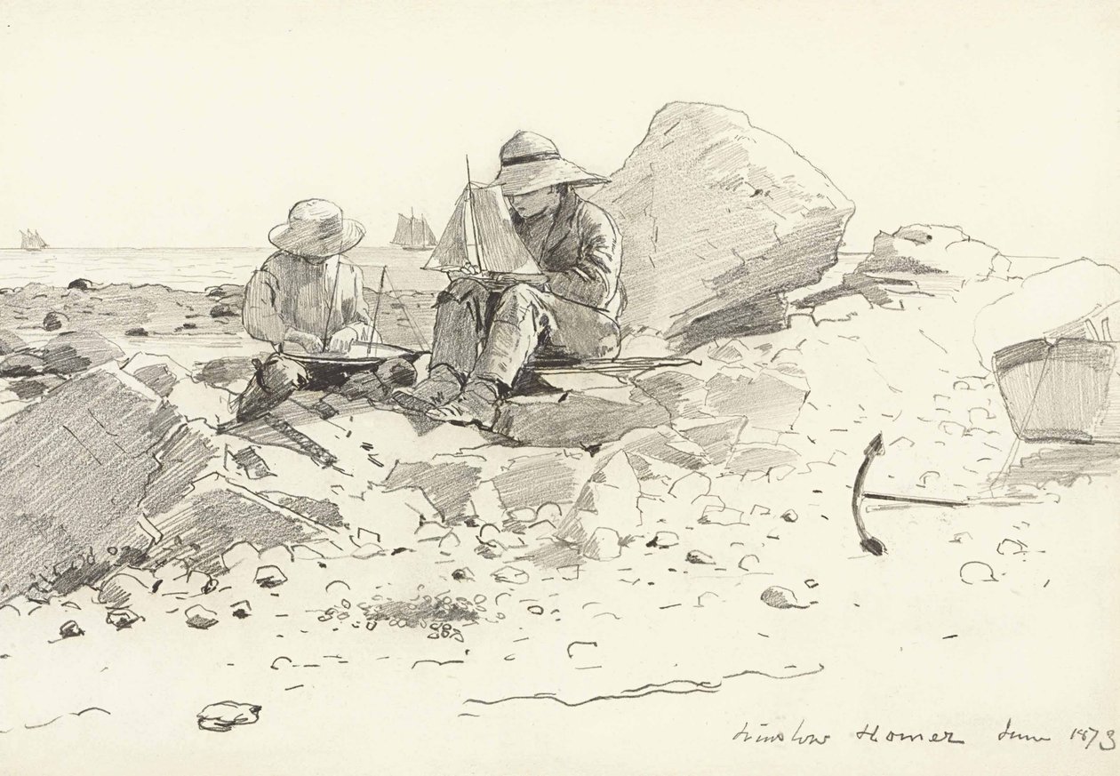 Veneen rakentajat tekijältä Winslow Homer