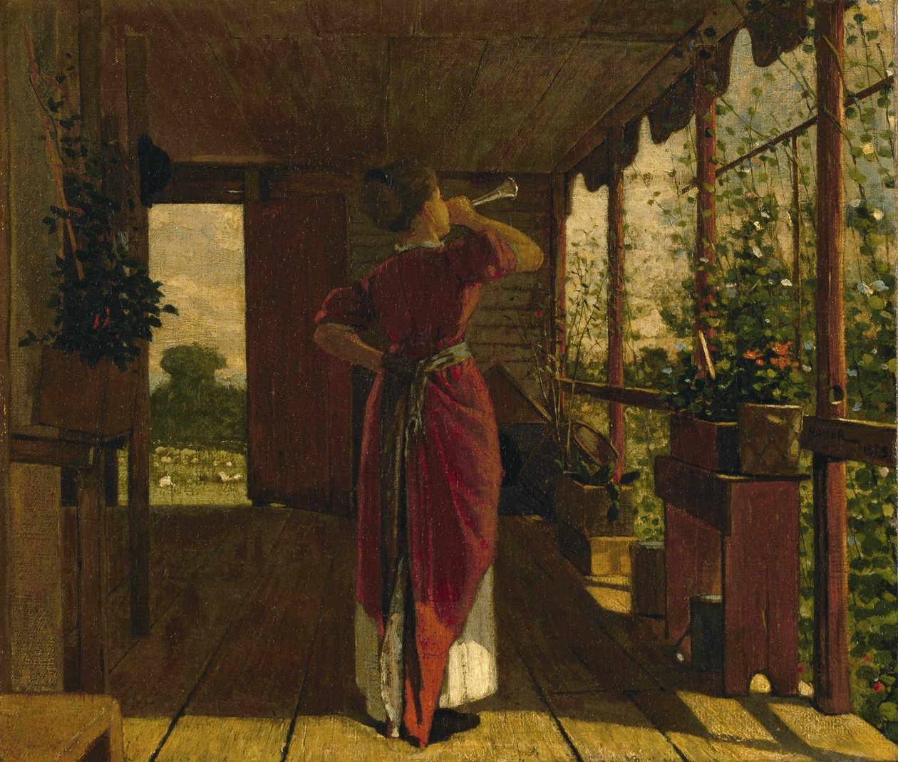 Päivällistorvi, 1873 tekijältä Winslow Homer