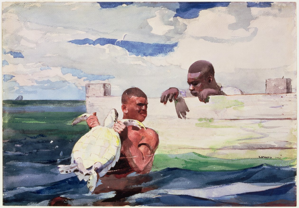 Huonekalut ja erilaiset esineet 1100- ja 1300-luvuilta tekijältä Winslow Homer