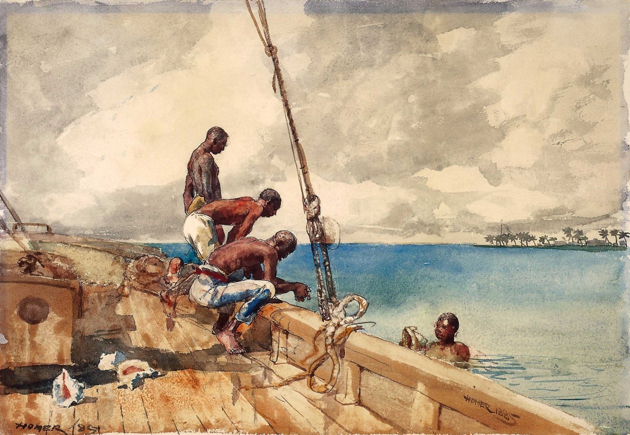 Kotilo sukeltajat tekijältä Winslow Homer
