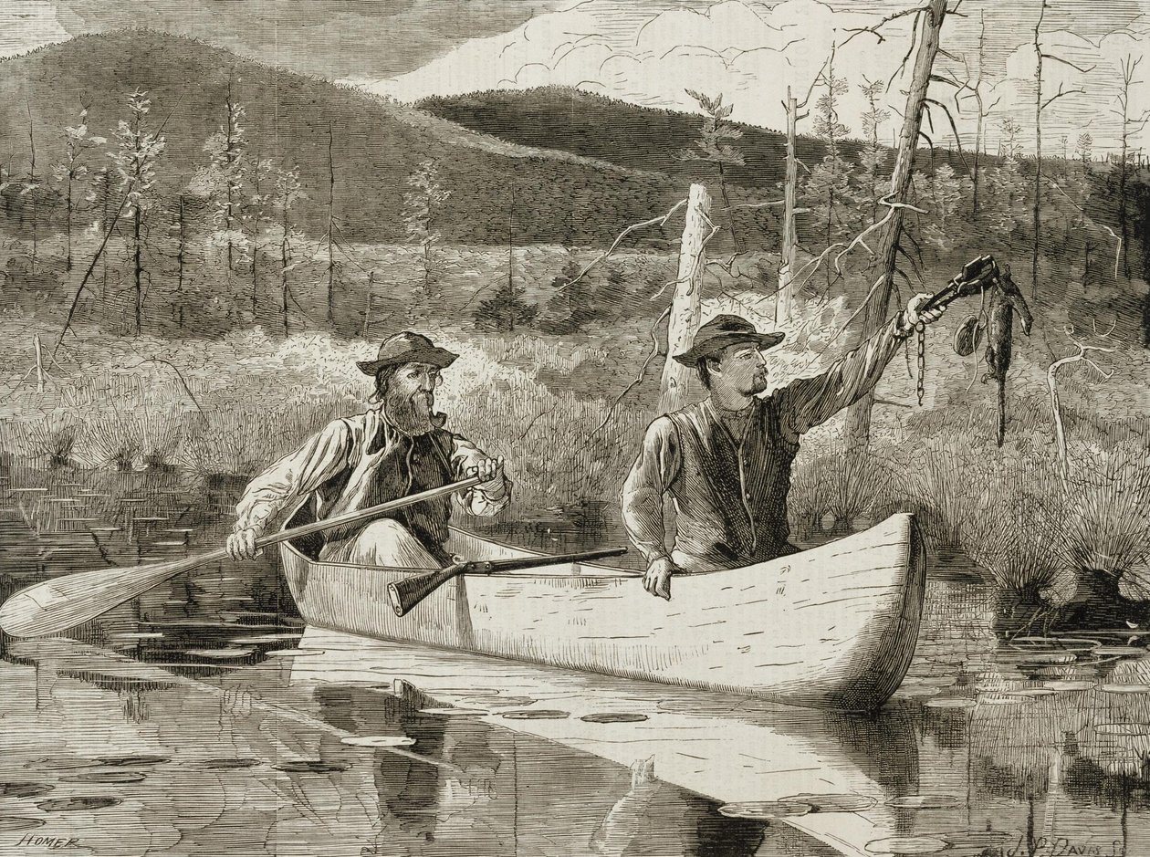 Loukkaus Adirondacksissa tekijältä Winslow Homer
