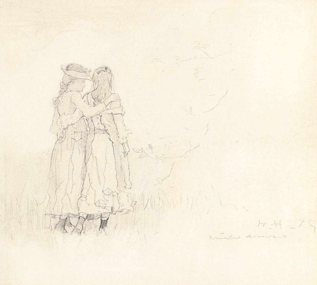 Kaksi tyttöä tekijältä Winslow Homer
