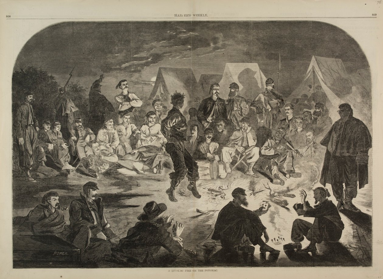 Bivouac Fire on the Potomac, Harper