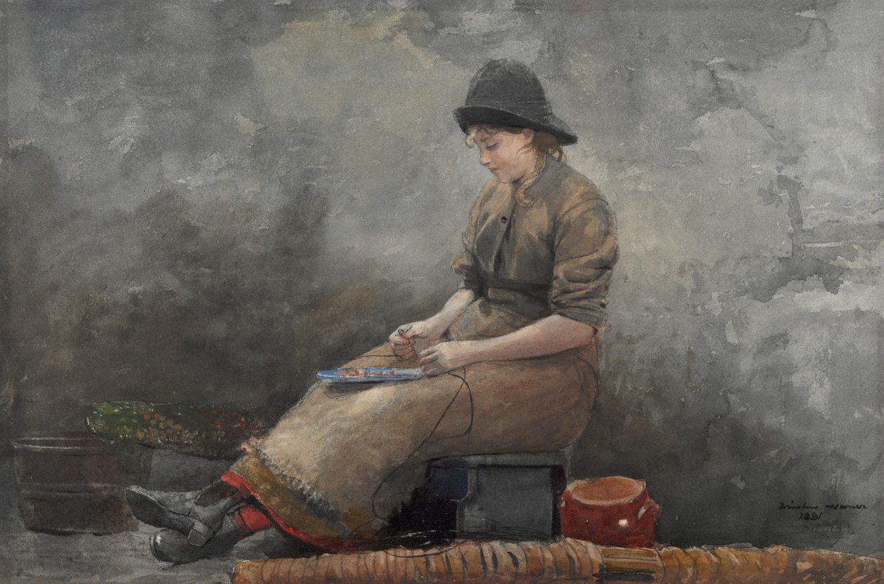 Fishergirl Siimat tekijältä Winslow Homer