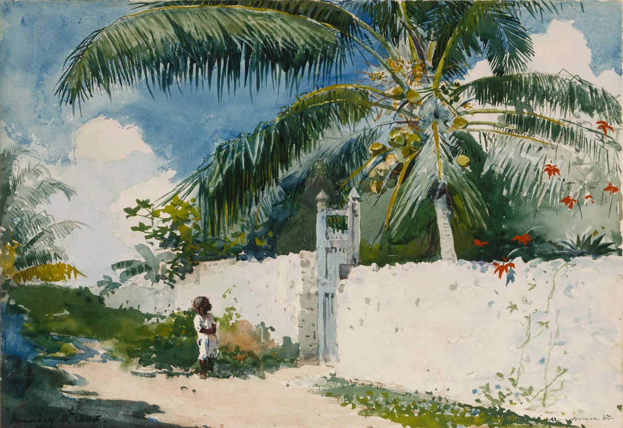 Puutarha Nassaussa tekijältä Winslow Homer