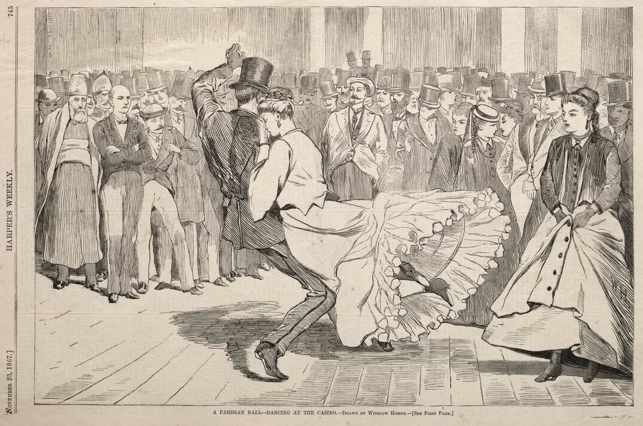 Pariisin tanssiaiset - Tanssi kasinolla tekijältä Winslow Homer