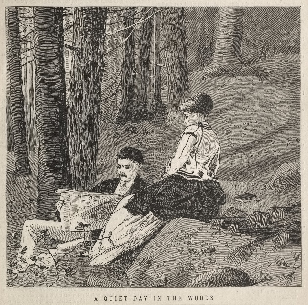 Rauhallinen päivä metsässä tekijältä Winslow Homer