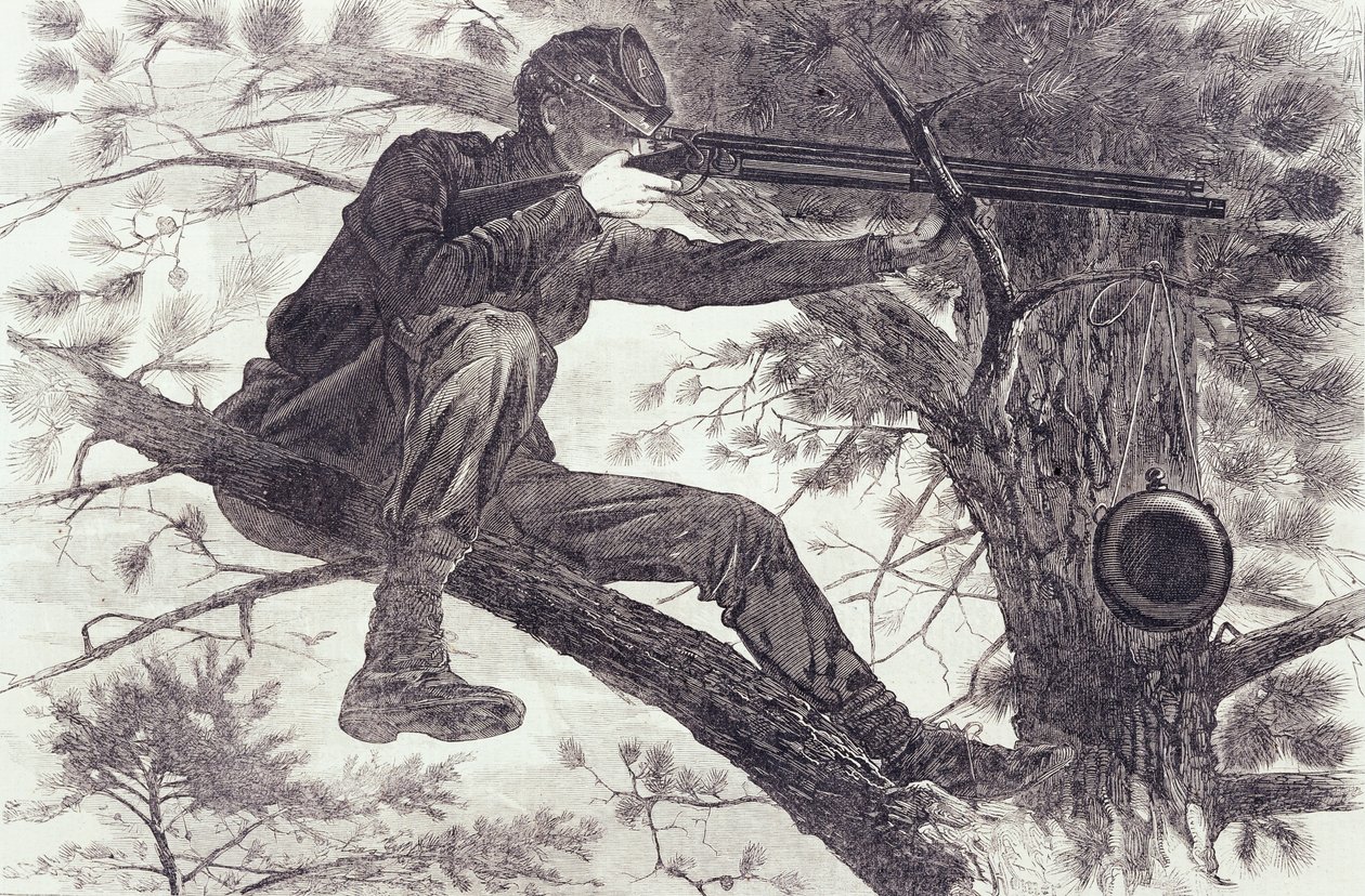 Tarkka-ampuja sulkupiirin palveluksessa tekijältä Winslow Homer