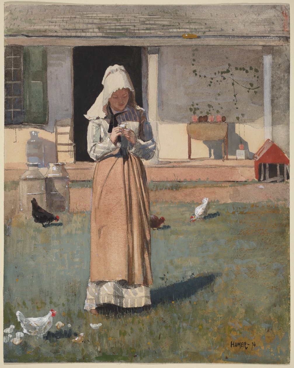 Sairas kana tekijältä Winslow Homer