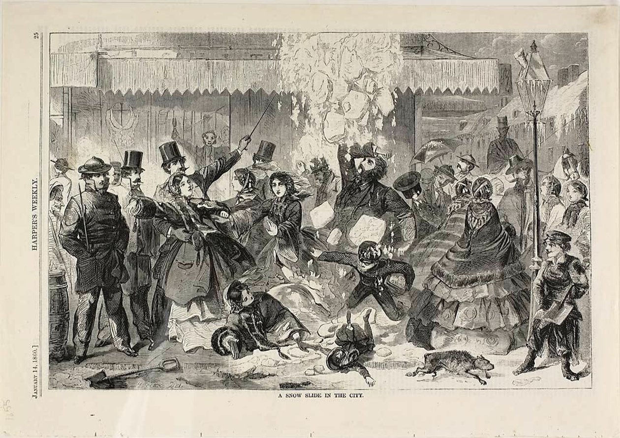 Lumiliukumäki kaupungissa tekijältä Winslow Homer