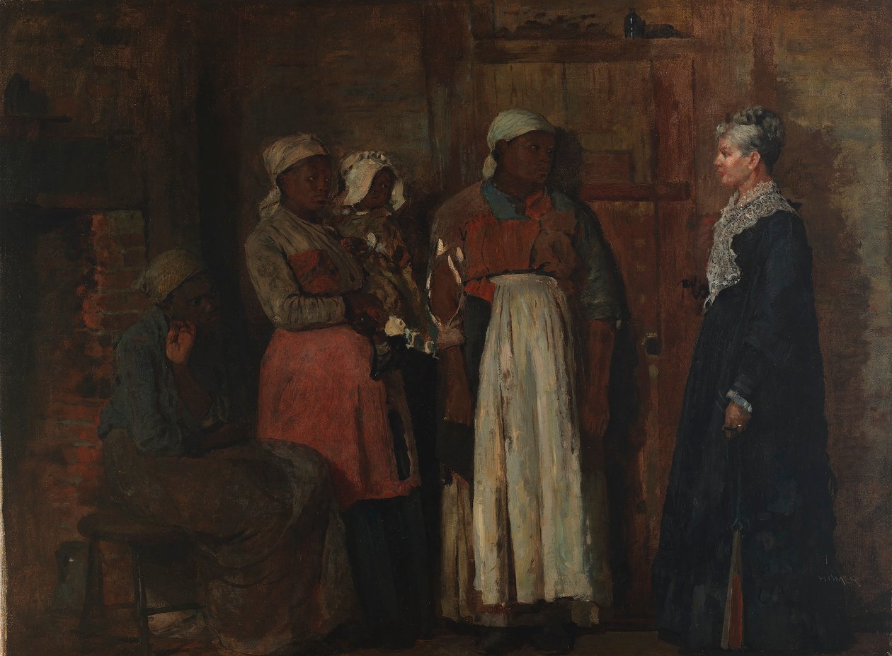 Vanhan emännän vierailu tekijältä Winslow Homer
