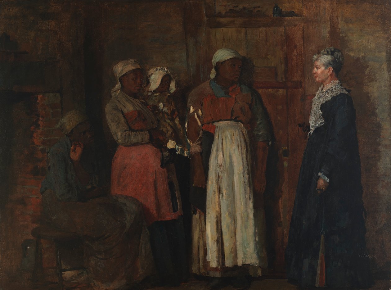 Vanhan rakastajattaren vierailu, 1876. tekijältä Winslow Homer