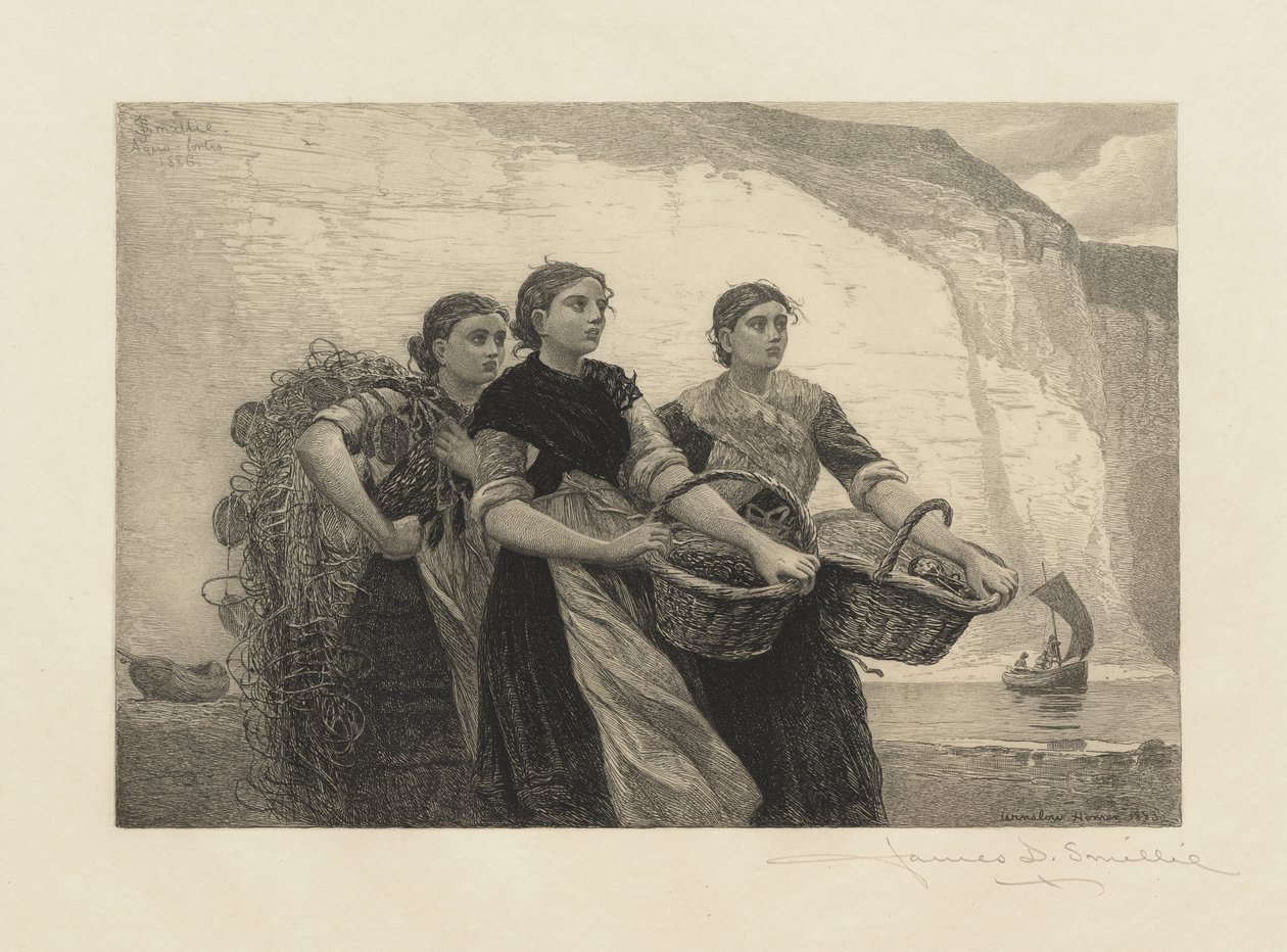 A Voice from the Cliffs, kaiverrettu James David Smillie tekijältä Winslow Homer