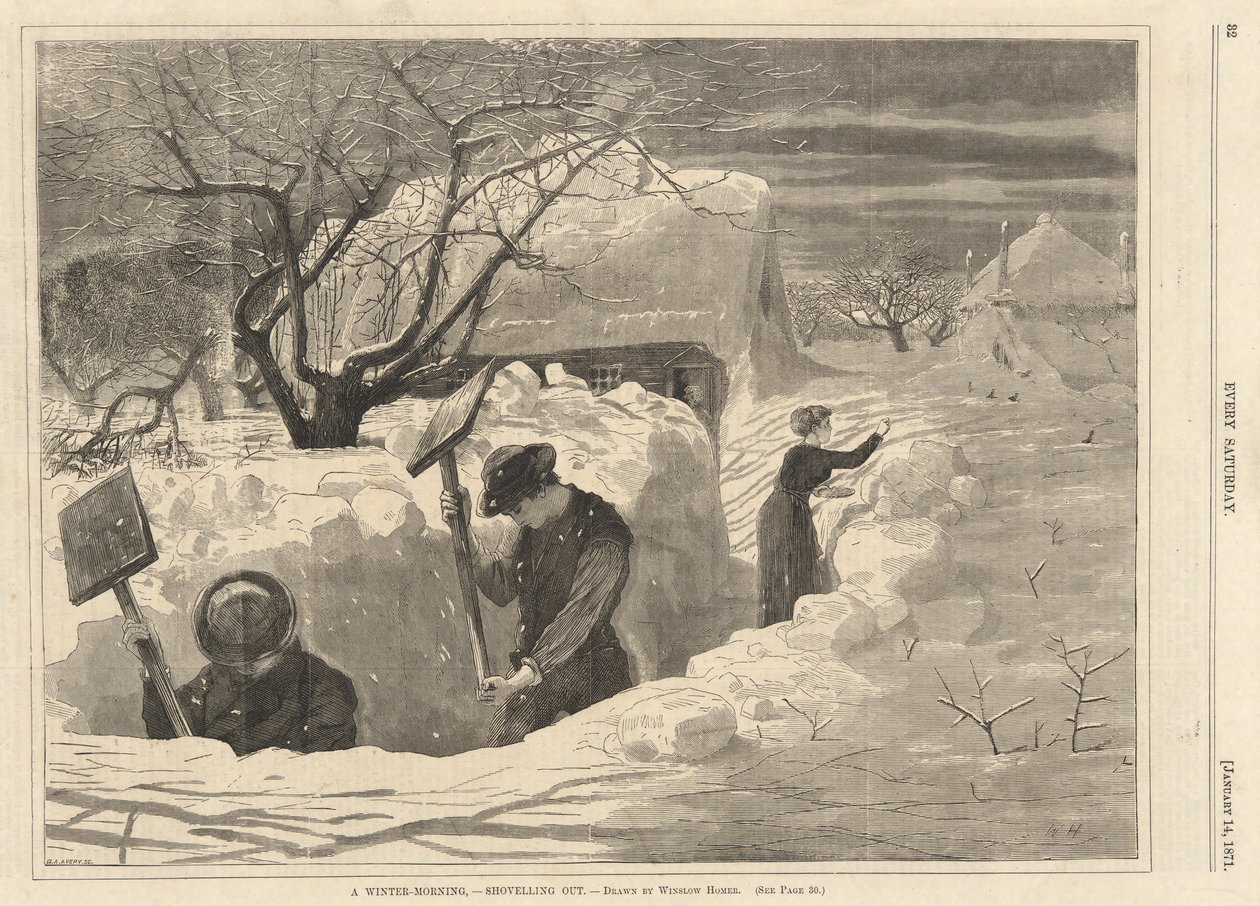 Talvi-aamu tekijältä Winslow Homer