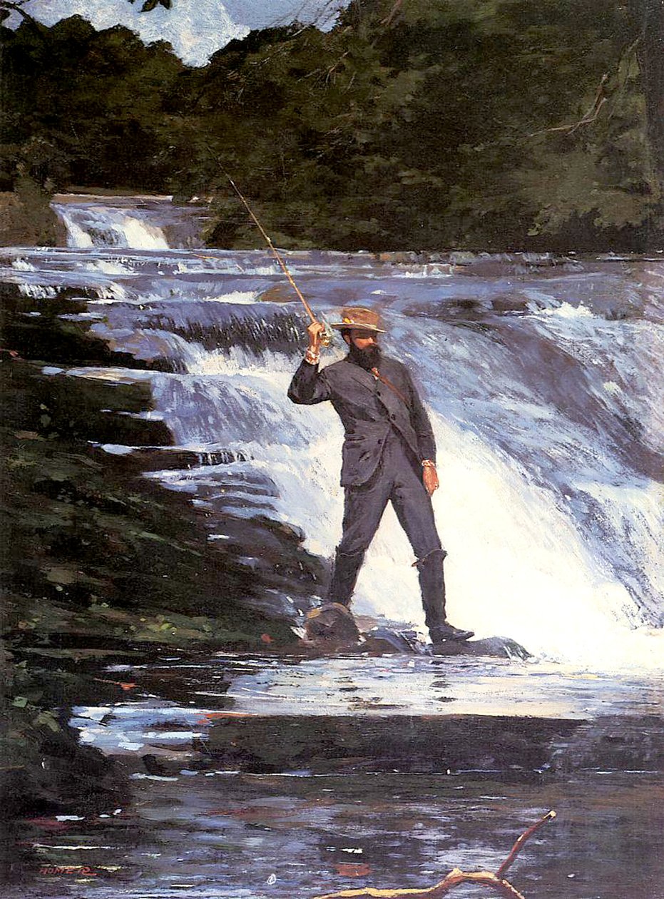 Kalastaja, 1874 tekijältä Winslow Homer