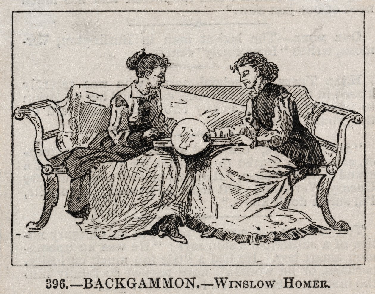 Backgammon. tekijältä Winslow Homer