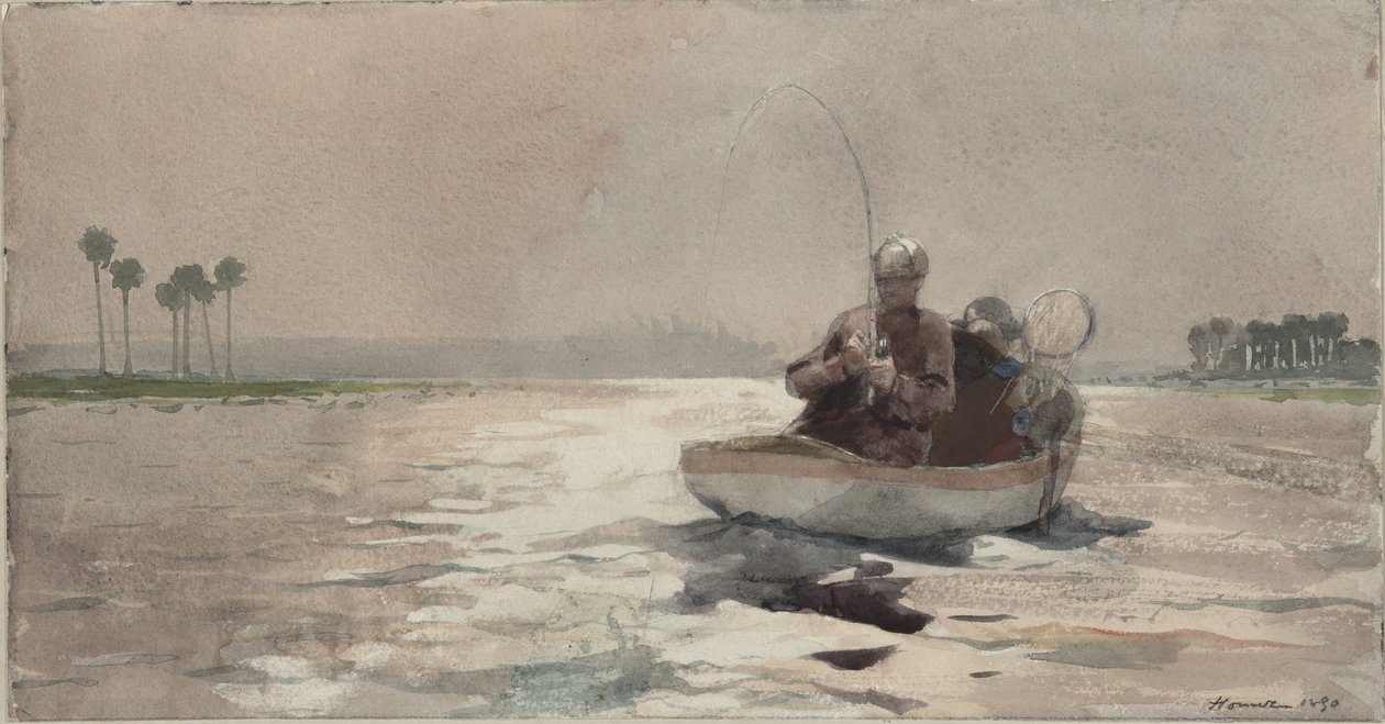 Bassokalastus - Florida tekijältä Winslow Homer