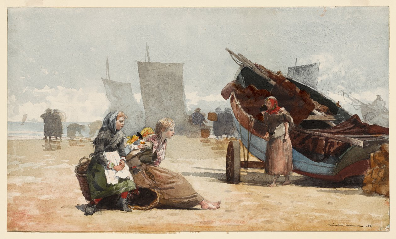 Rantamaisema, Cullercoats tekijältä Winslow Homer