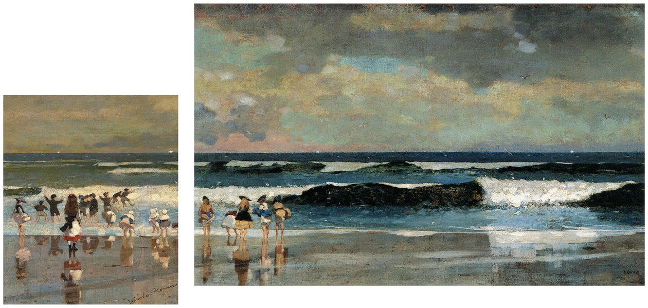 Rantakohtaus amp; Rannalla tekijältä Winslow Homer