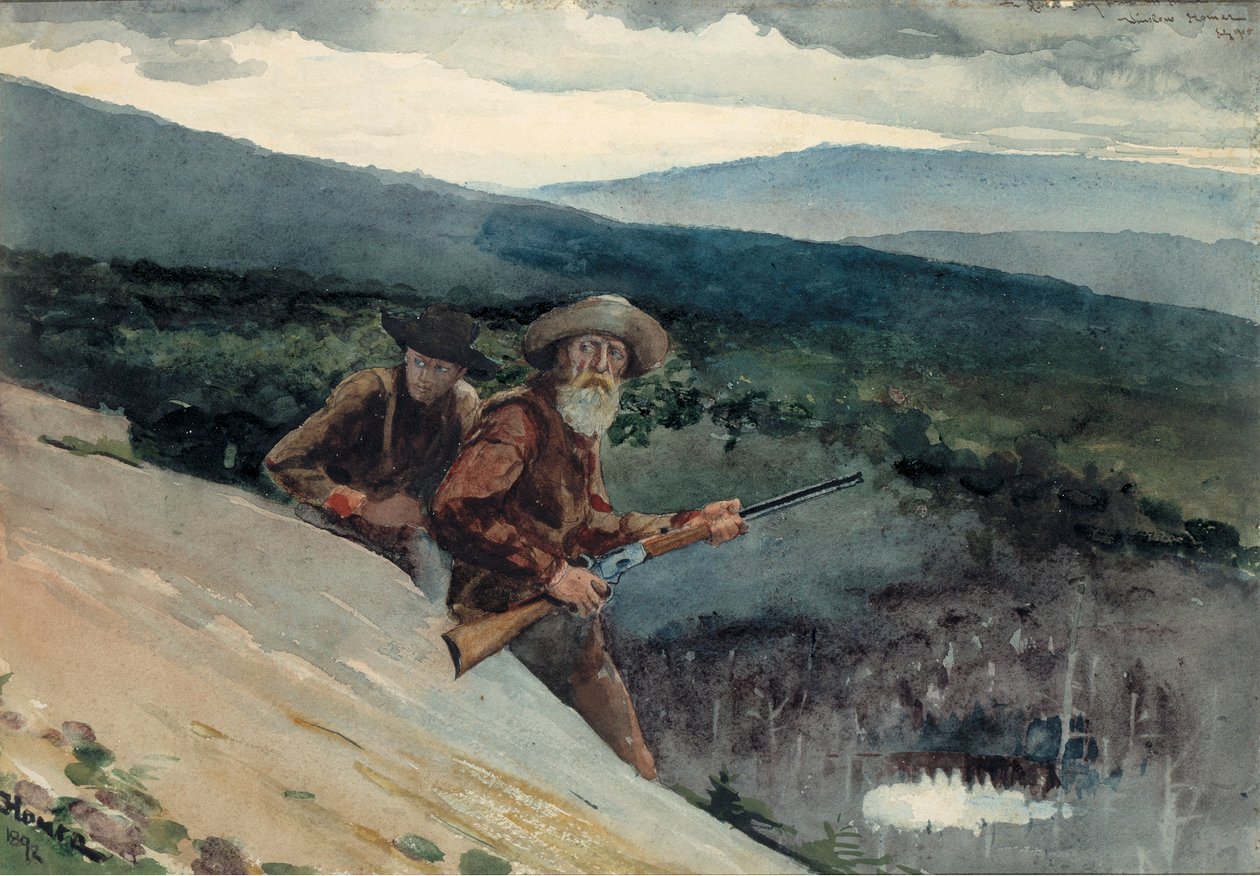 Karhunmetsästys, Prospect Rock tekijältä Winslow Homer