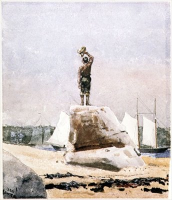 Poika kutsuu kuunareita tekijältä Winslow Homer